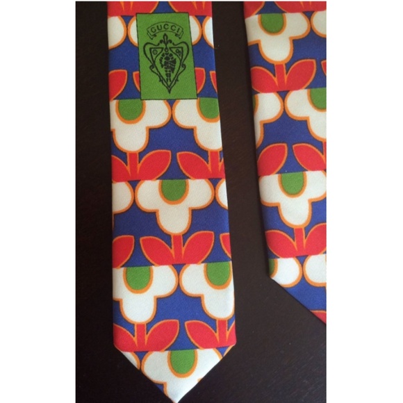 GUCCI Pop Art RETRO Tie NEW Authentic Italy RARE - Picture 8 of 8